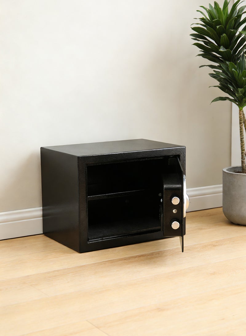 ايست من نون Small Safe Box with Digital Lock Key, Suitable for Home Office & Valuable Item Storage (Money. Documents, Passports) - 35x25x25 cm Size in Black - Image 3